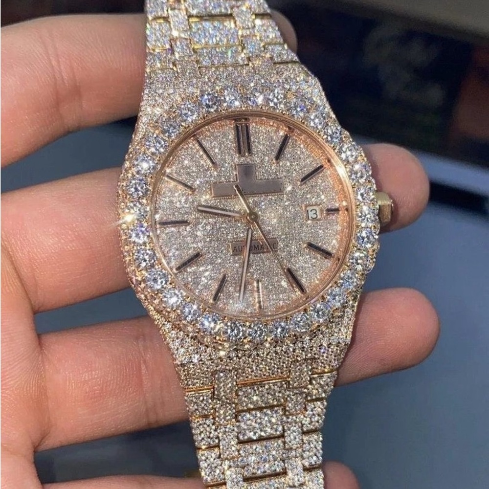 AP watch coated in crystals